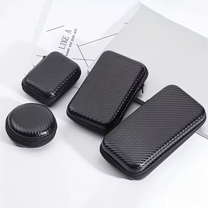 Custom Color EVA Hard Shell Storage Container Waterproof Interior Organizer for Electronics Tools Cable Power Bank Mesh Pockets