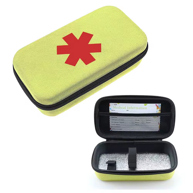 Custom Size Eva Medical Equipment Case Bag Carrying Ice Bag Asthma Nebulizers Antiseptic Wipes Scissors Survival Tool Box