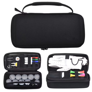 Wholesale Universal Collapsible Hard Shell PC EVA Zipper Case Waterproof Zipper Bag Storage Glove Holder for Golf Tee Divot Tool