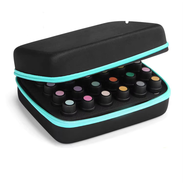 Customized Portable Travel EVA Storage Zipper Case Waterproof Hard Carrying Shell for Oil Essential Roller Customizable for Oil