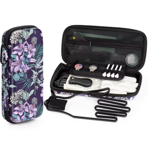 OEM Factory Custom Color Durable EVA Golf Glove Case Ventilated Storage Waterproof Hard Pouch Mesh Compartments