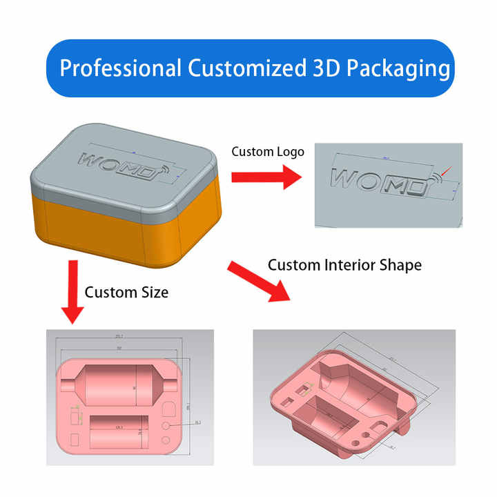 Wholesale Universal Collapsible Hard Shell PC EVA Zipper Case Waterproof Zipper Bag Storage Glove Holder for Golf Tee Divot Tool