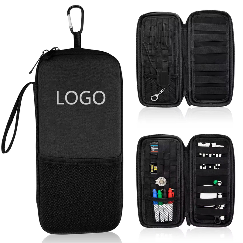 Waterproof Multi-compartment Eva Custom Golf Glove Holder Case Eva Travel Case for Tees Divots Marker Pens Golf Accessories