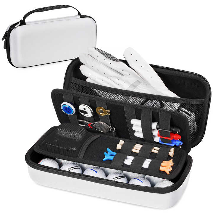 ODM Custom Protective Eva Case Gloves Cell Phone Marking Storage Cabinet with Mesh Travel Bag Holder for Golf Activities