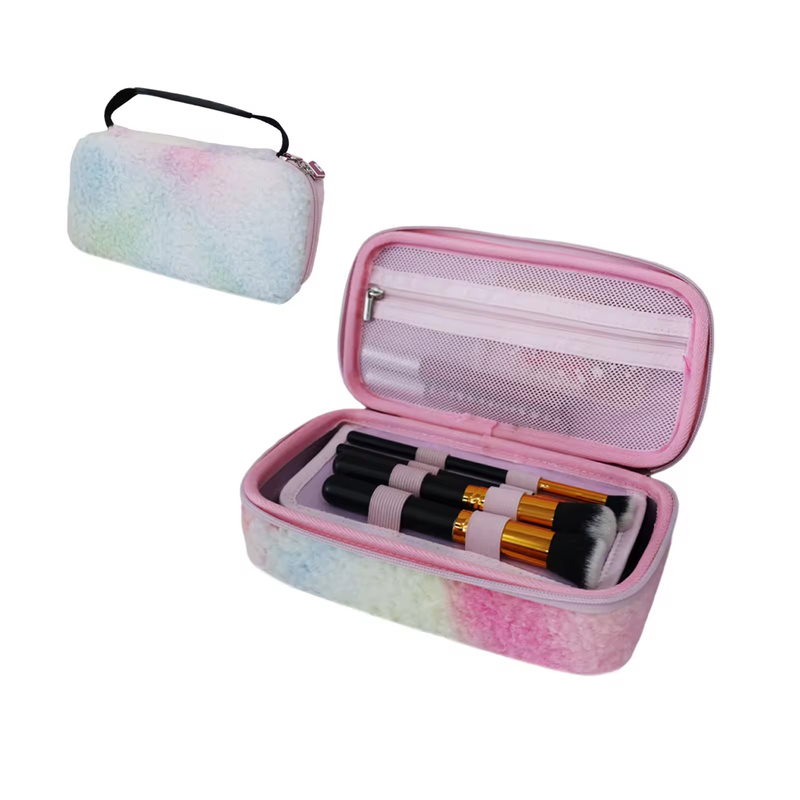 Factory Customized Fashion Protective Eva Travel Toiletry Makeup Bag Carry Storage Case With Zipper Closure Hard Cosmetic Bag