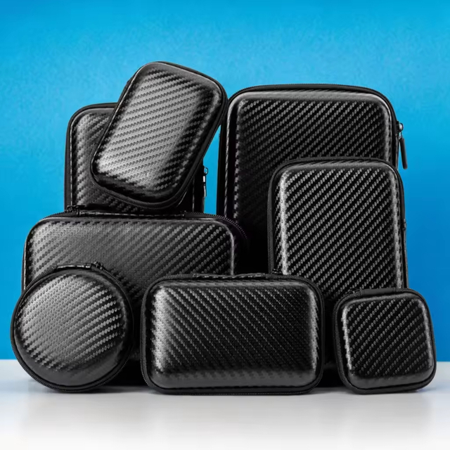 Portable Custom Eva Hard Shell Tool Case with Zipper Closure Factory Charging Cables Organizer Storage Pouch for Home Travel