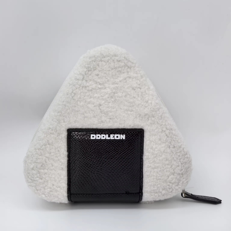 New Arrivals Custom Cute Lambswool Teddy Fleece Zipper Closure Hard Shell Eva Pickleball Case Sports